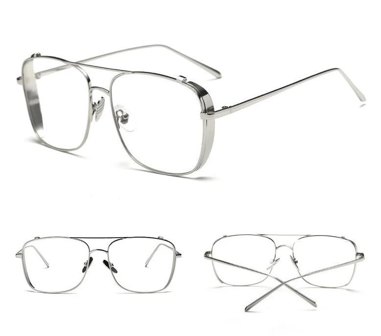 New Metal Frame Rectangle Sunglasses For Men And Women