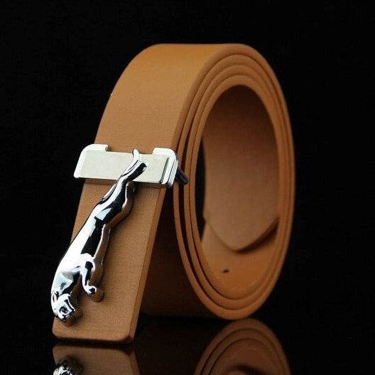 Buy Jaguar Designer Buckle Leather Belt For Men - SunglassesMart