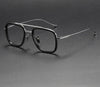 Retro Frame Vintage Square Prescription Eyeglasses - SunglassesMart