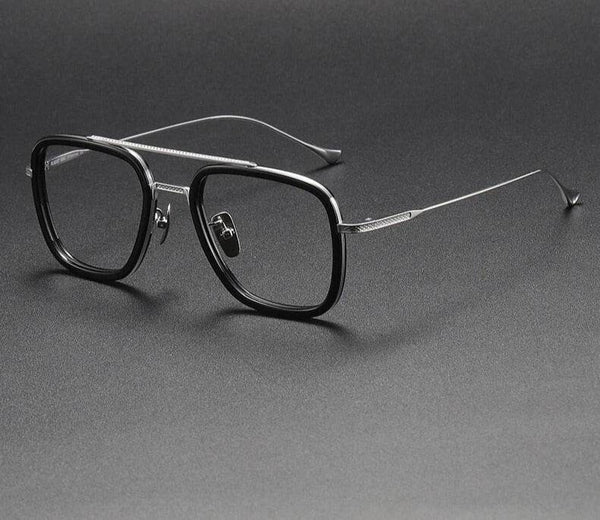 Retro Frame Vintage Square Prescription Eyeglasses - SunglassesMart