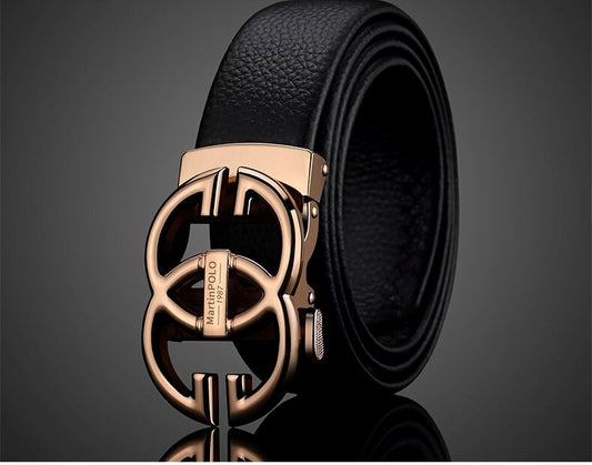 Buy Stylish GG Automatic Buckle Leather Belt For Men-Jackmarc.com