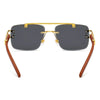 Rimless Ravio Cheetah Sunglasses - SunglassesMart