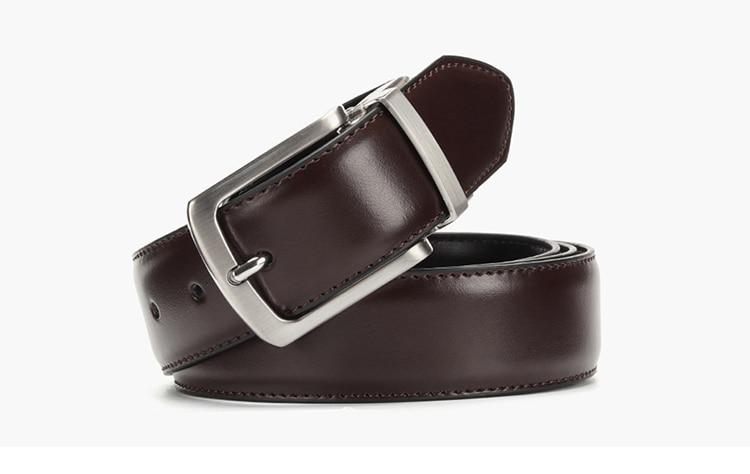 Men's Genuine Leather Reversible Belt For Formal And Casual Wear