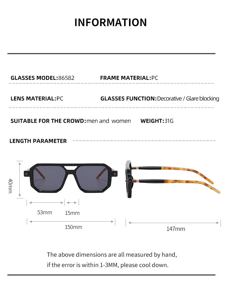Buy Fashion Retro Blue Light Blocking Shades Square Sunglasses For Men - SunglassesMart