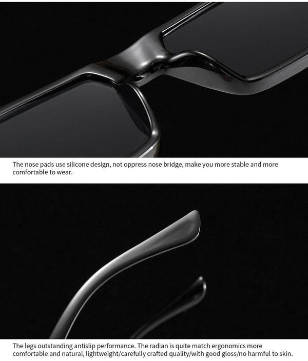 Rectangle Women Fashion Retro Mirror Sunglasses - SunglassesMart