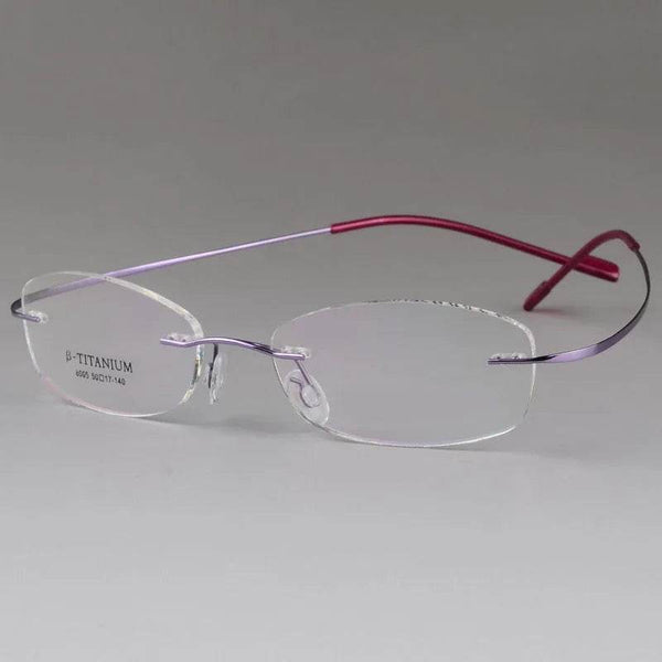 Titanium Unisex Rimless Optical Frame - SunglassesMart