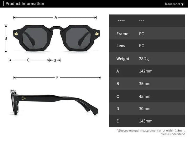Retro Polygon Square Sunglasses - SunglassesMart