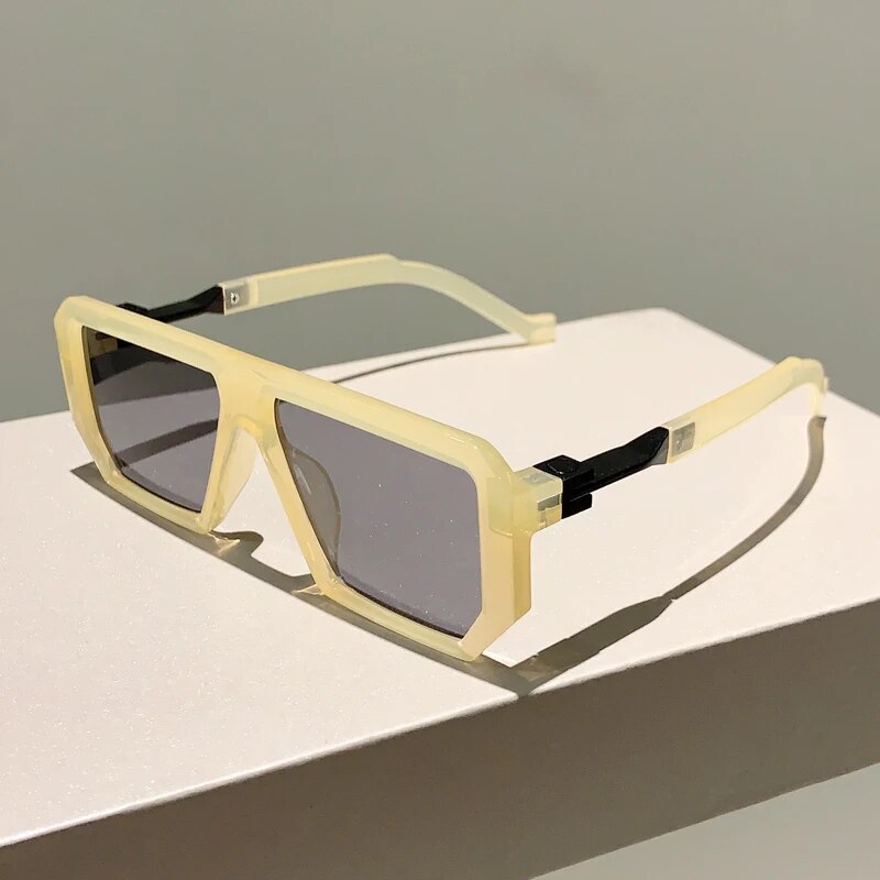 Trendy Unisex Vintage Rectangle Sunglasses