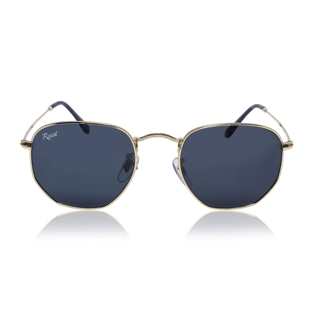 Buy Designer Black Hexagon Sunglasses For Men Women-SunglassesMart