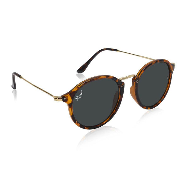 Leopard Print Round Sunglasses - SunglassesMart