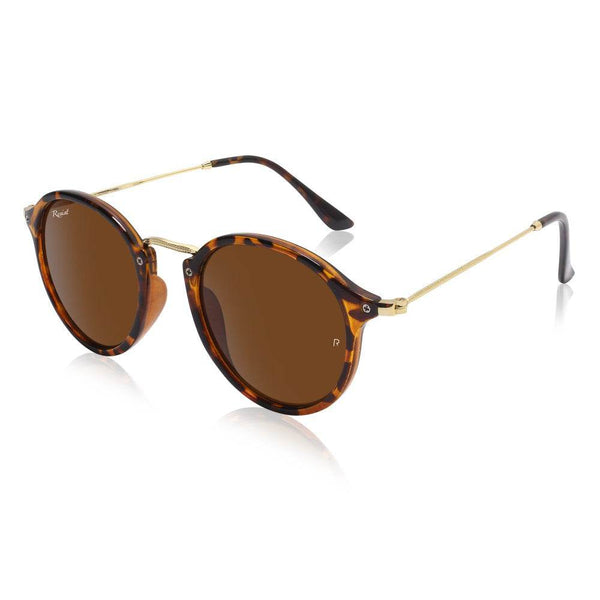 Leopard Print Round Sunglasses - SunglassesMart