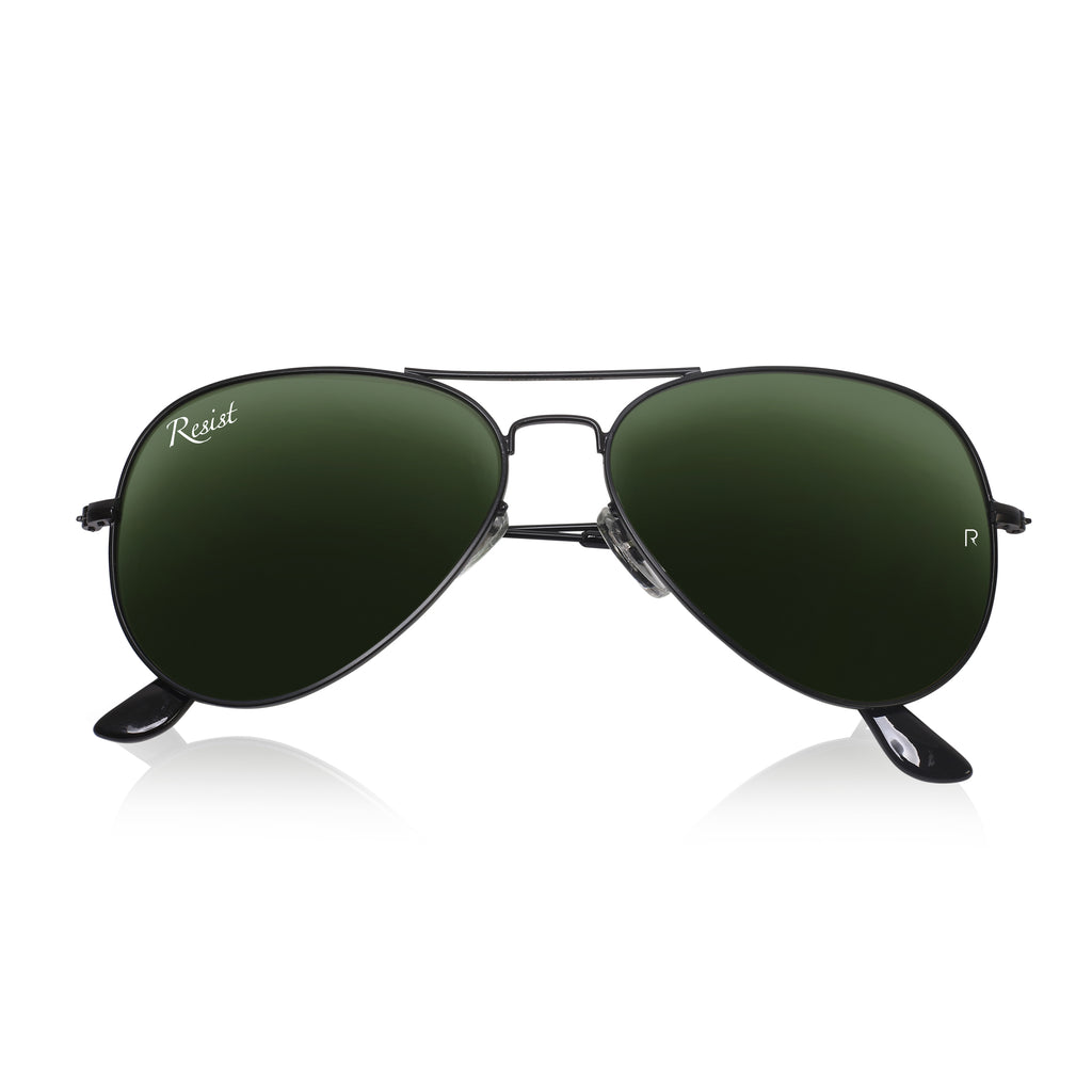 Andrew Pilot Green Sunglasses
