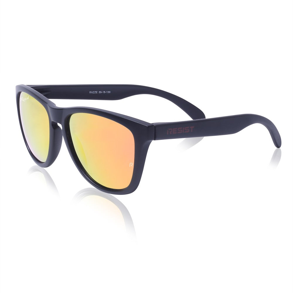 Samba Shades Verona Polarized Wayfarer Sunglasses, Matte Black Frame