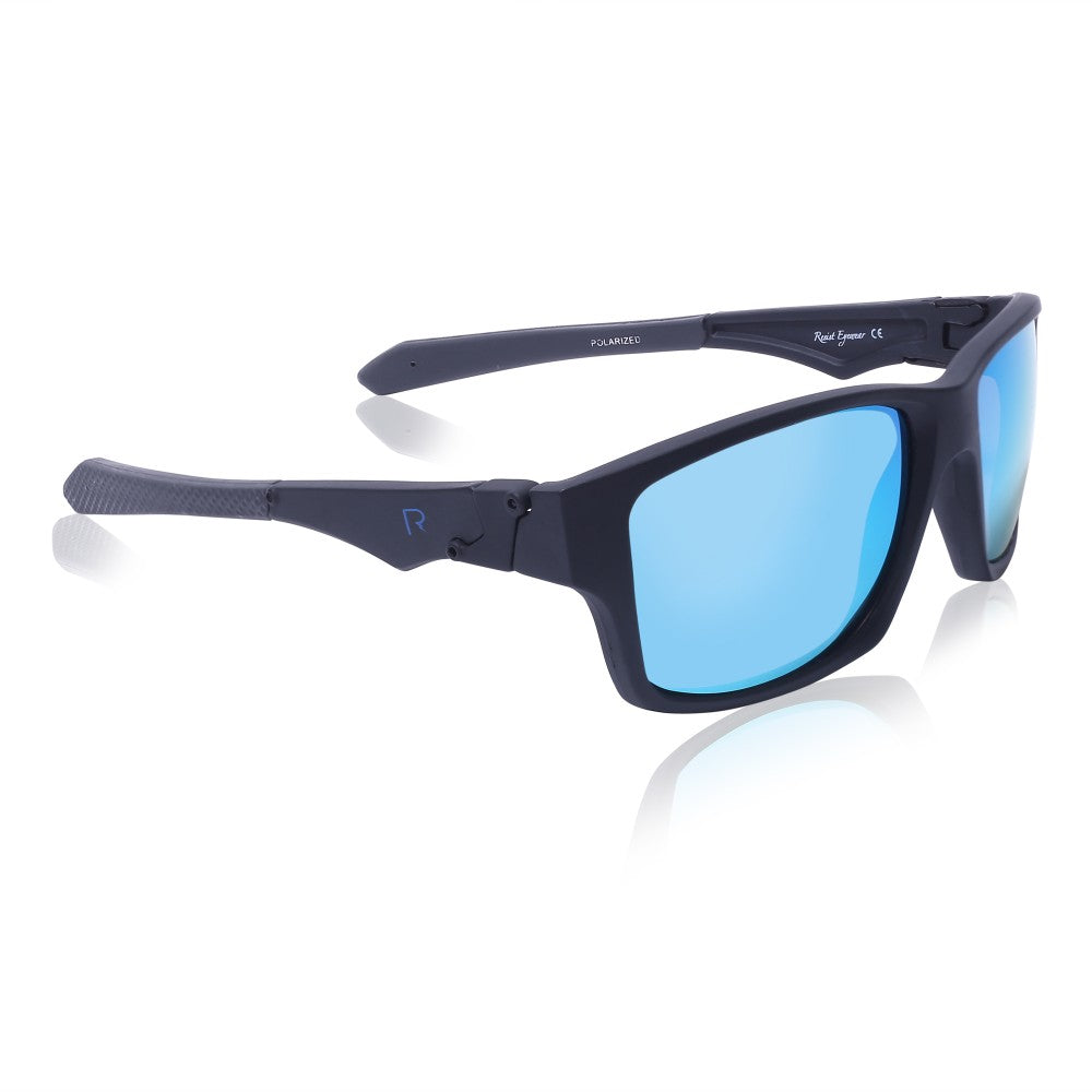 Buy Designer Square blue Polarized Wayfarer Sunglasses For Men-SunglassesMart
