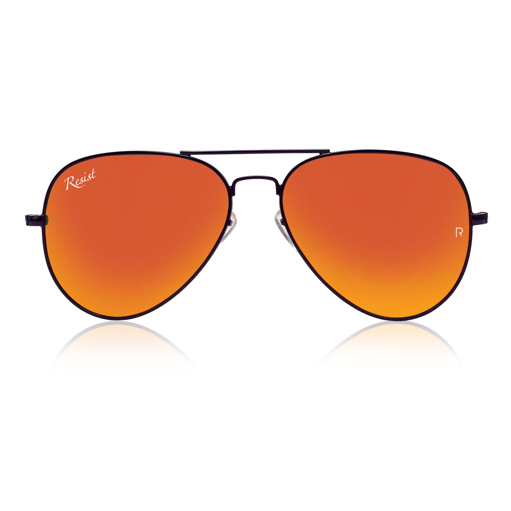 Orange cheap mirror glasses