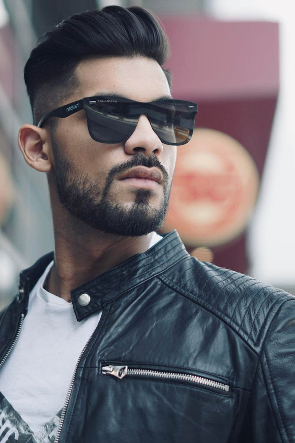 Polarized Black Macho Wayfarer - SunglassesMart