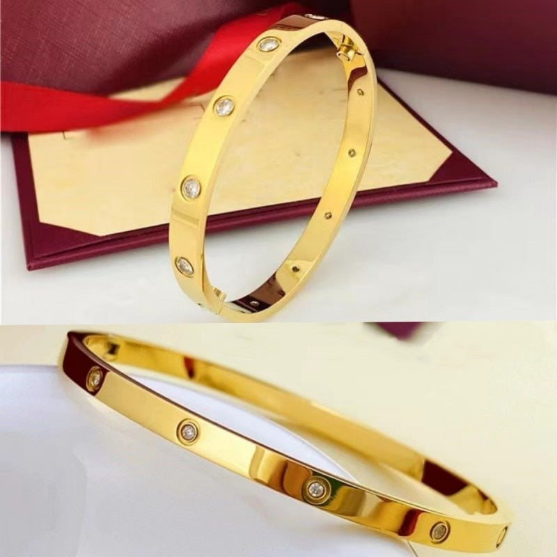 Galvani Luxury Titan Love Couple Bracelet 8MM & 4MM Size (Men & Women Set)