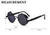 Steampunk Silver Mirror Round Metal Sunglasses - SunglassesMart