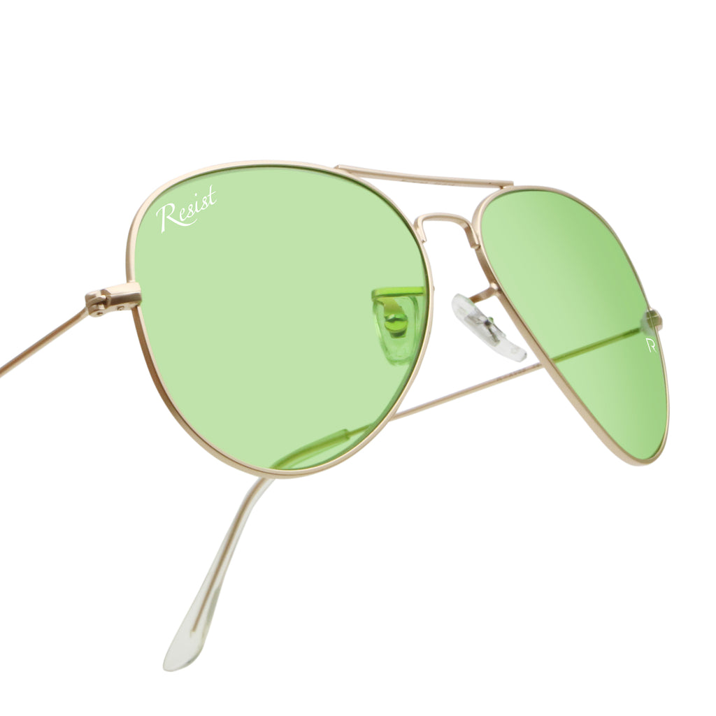 Buy Designer Green Mercury Mirrored aviator Sunglasses For Women-SunglassesMart