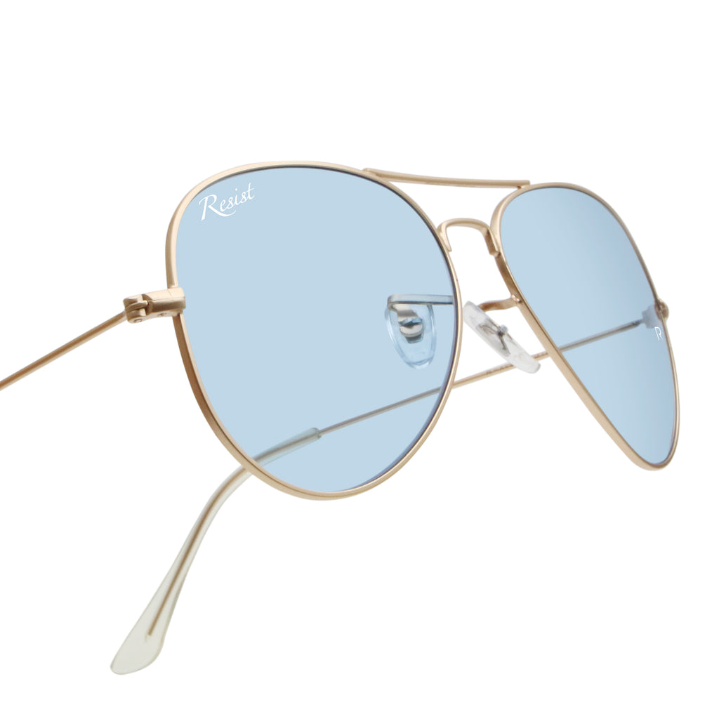 Buy Designer Blue Candy Aviator Sunglasses For Men-SunglassesMart