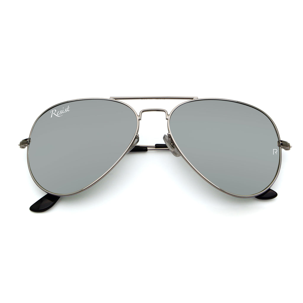 Buy Designer Silver Mercury Mirrored Aviator Sunglasses For Women-SunglassesMart