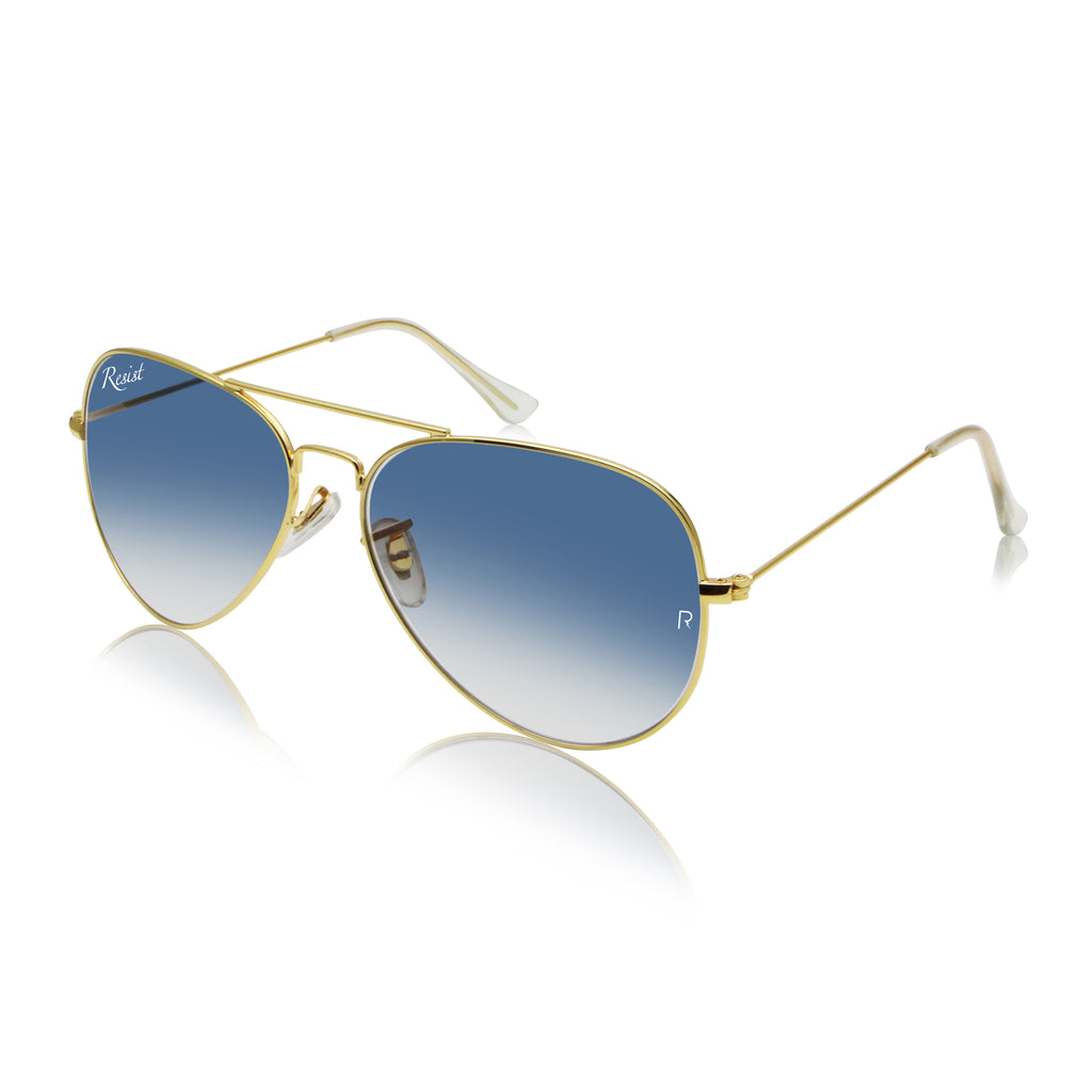 Buy Designer Blue Gradient Aviator Sunglasses For Men Women-SunglassesMart