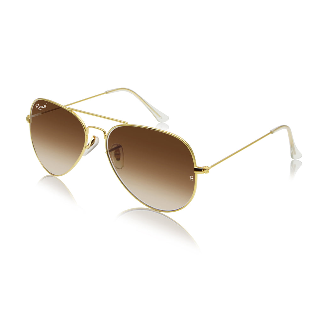 Buy Designer Brown Gradient aviator Sunglasses For Men-SunglassesMart