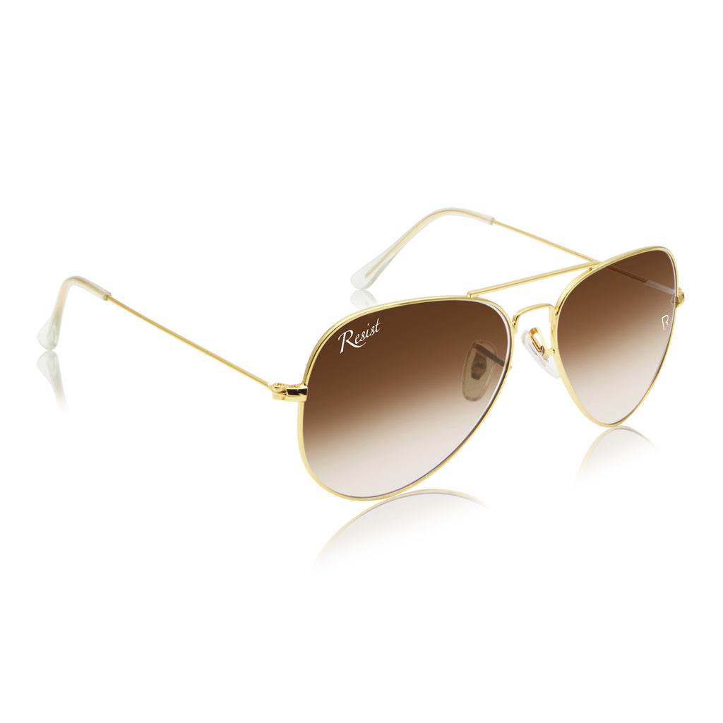 Buy Designer Brown Gradient aviator Sunglasses For Men-SunglassesMart