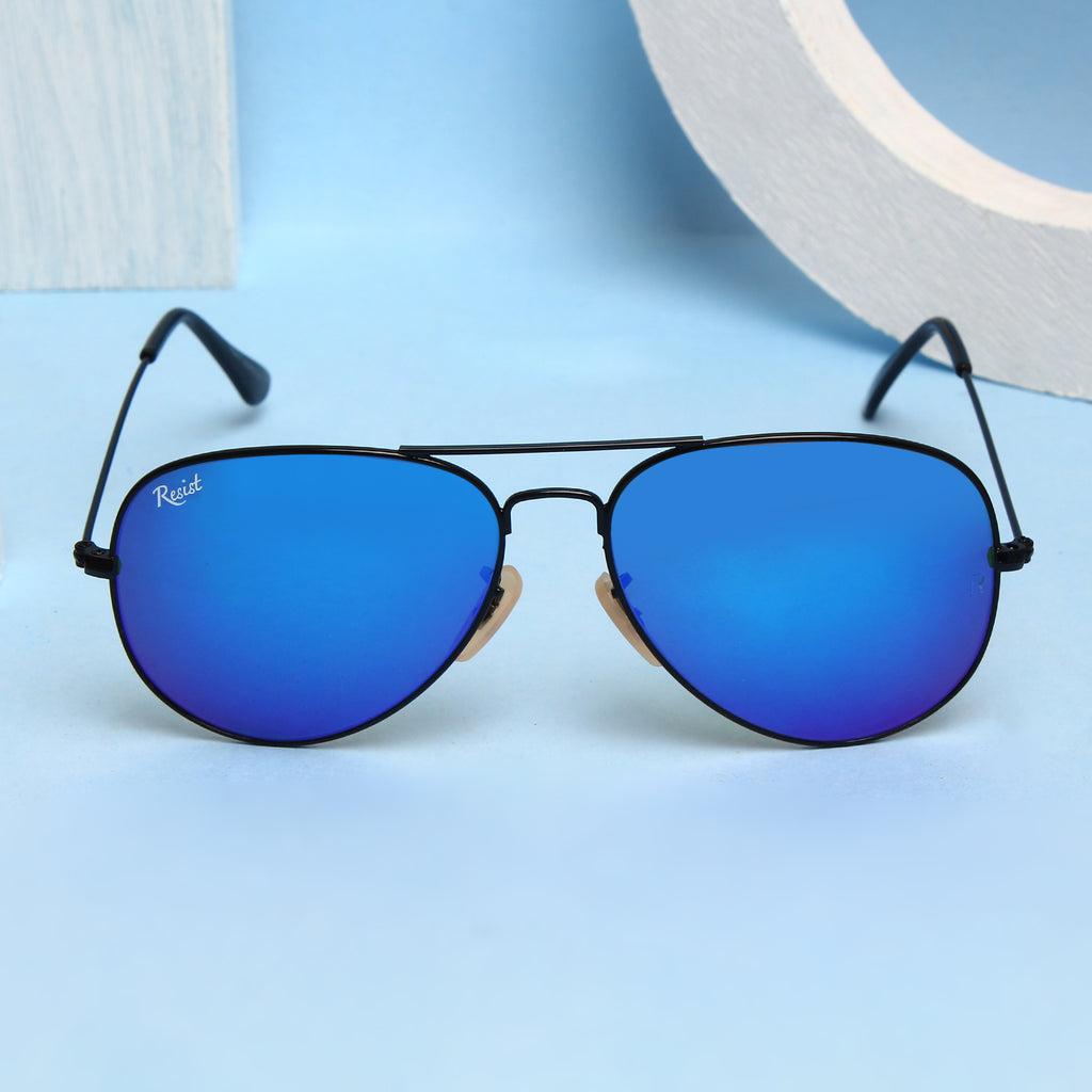 Buy Women Dark Blue Wave Rimless Sunglasses Online at Best Prices in India  - JioMart.