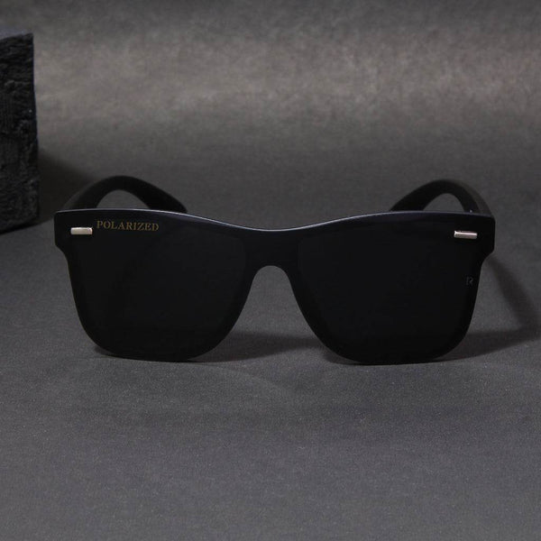 Polarized Black Macho Wayfarer - SunglassesMart