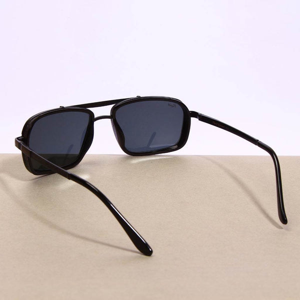 Vintage Black Rectangle Sunglasses - SunglassesMart