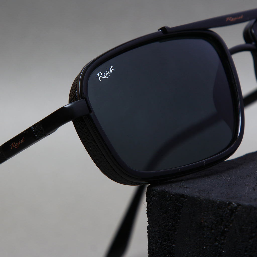 Buy Designer Black Rectangle Sunglasses For Men-SunglassesMart