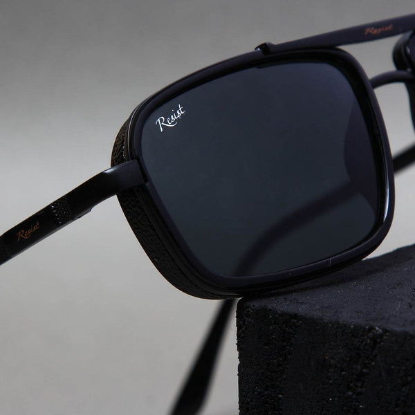 Vintage Black Rectangle Sunglasses - SunglassesMart
