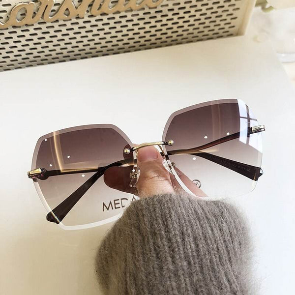 New Fashion Rimless Butterfly Sunglass - SunglassesMart