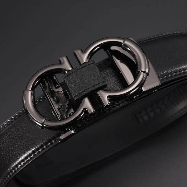Fashionable Men's Automatic Buckle Business Leather Belt - SunglassesMart