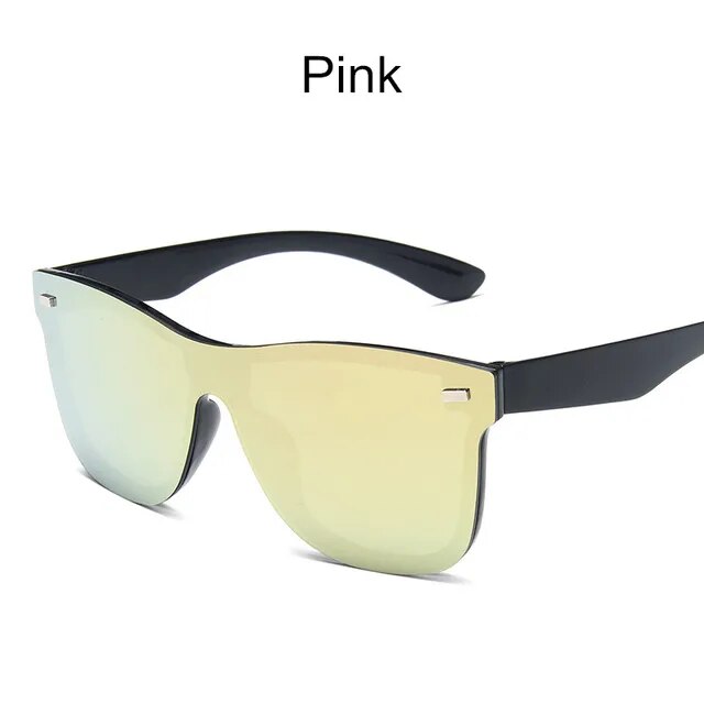 New Wayfarer Style Rimless Sunglasses