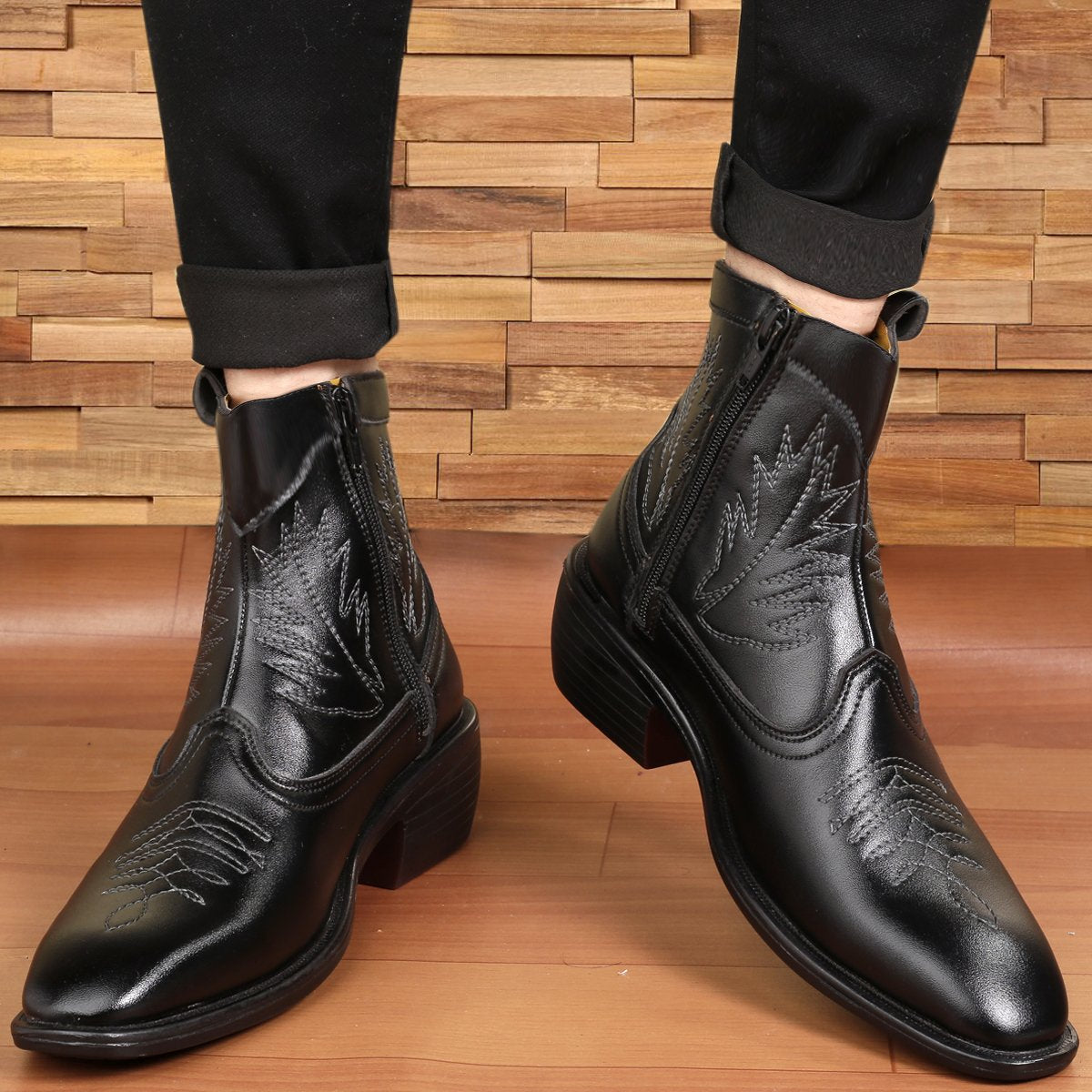 Buy New Height Increasing Men's Formal And Casual Retro Boots-Jackmarc