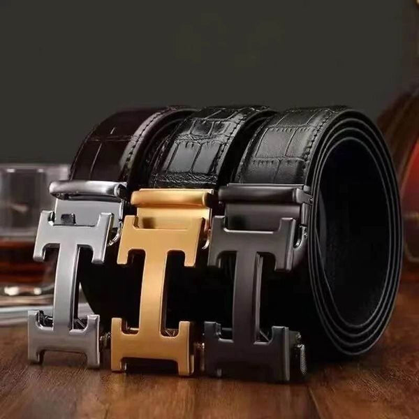 White Knight- Men's Elite Leather Belt - SunglassesMart