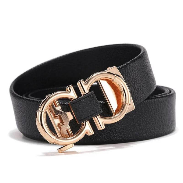 Fashionable Men's Automatic Buckle Business Leather Belt - SunglassesMart