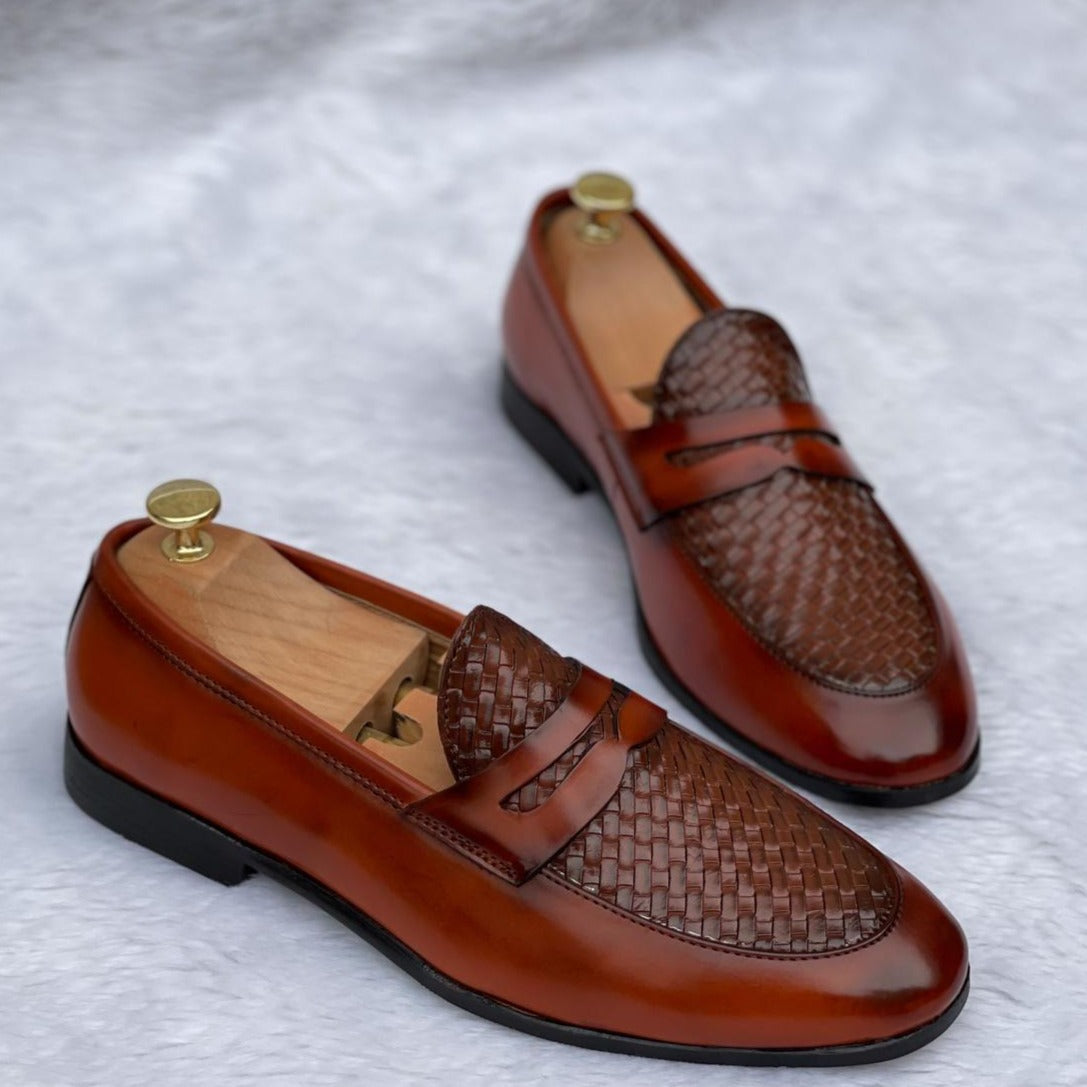 Woven Moccasin Loafer