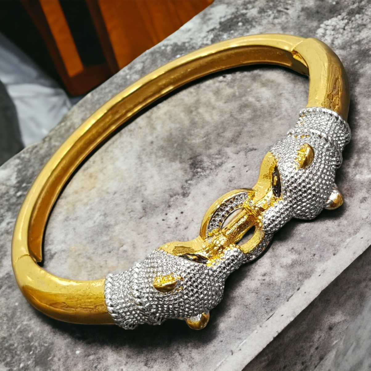 Sunglassesmart Jaguar Silver Gold Bracelet For Men