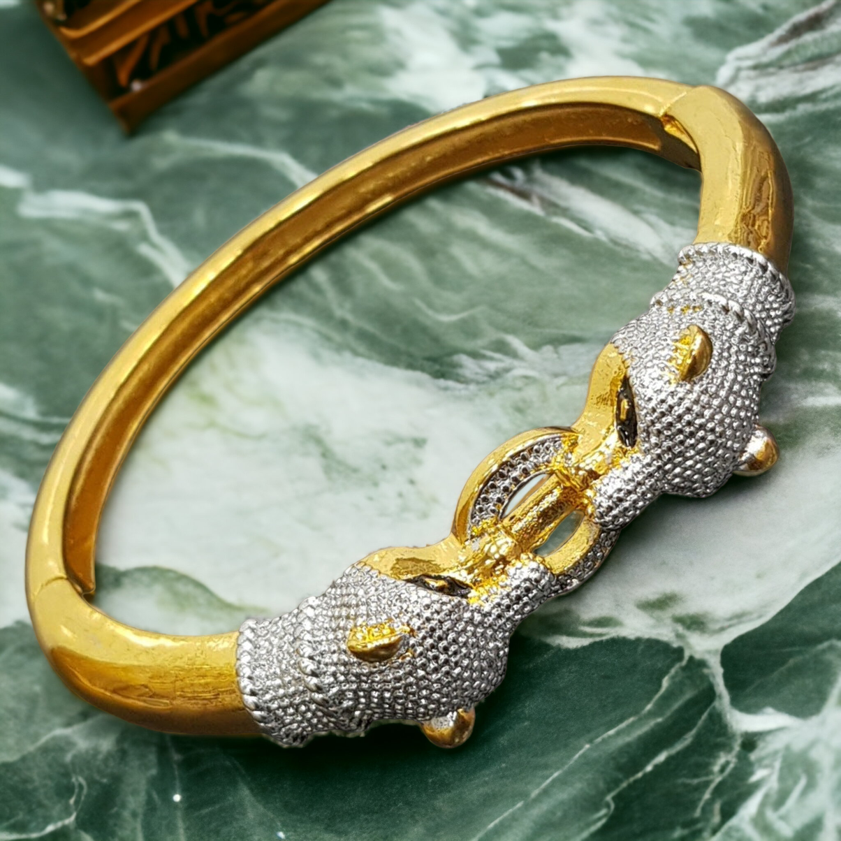 Sunglassesmart Jaguar Silver Gold Bracelet For Men