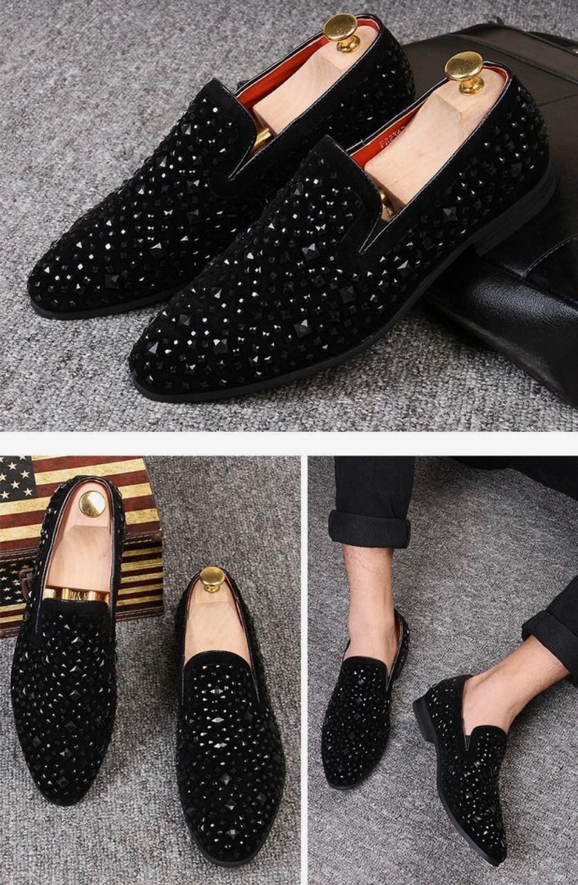 Buy Now Fashion Studded Mirror Work Moccasin Shoes For Party and Wedding Occasion - Sunglassesmart