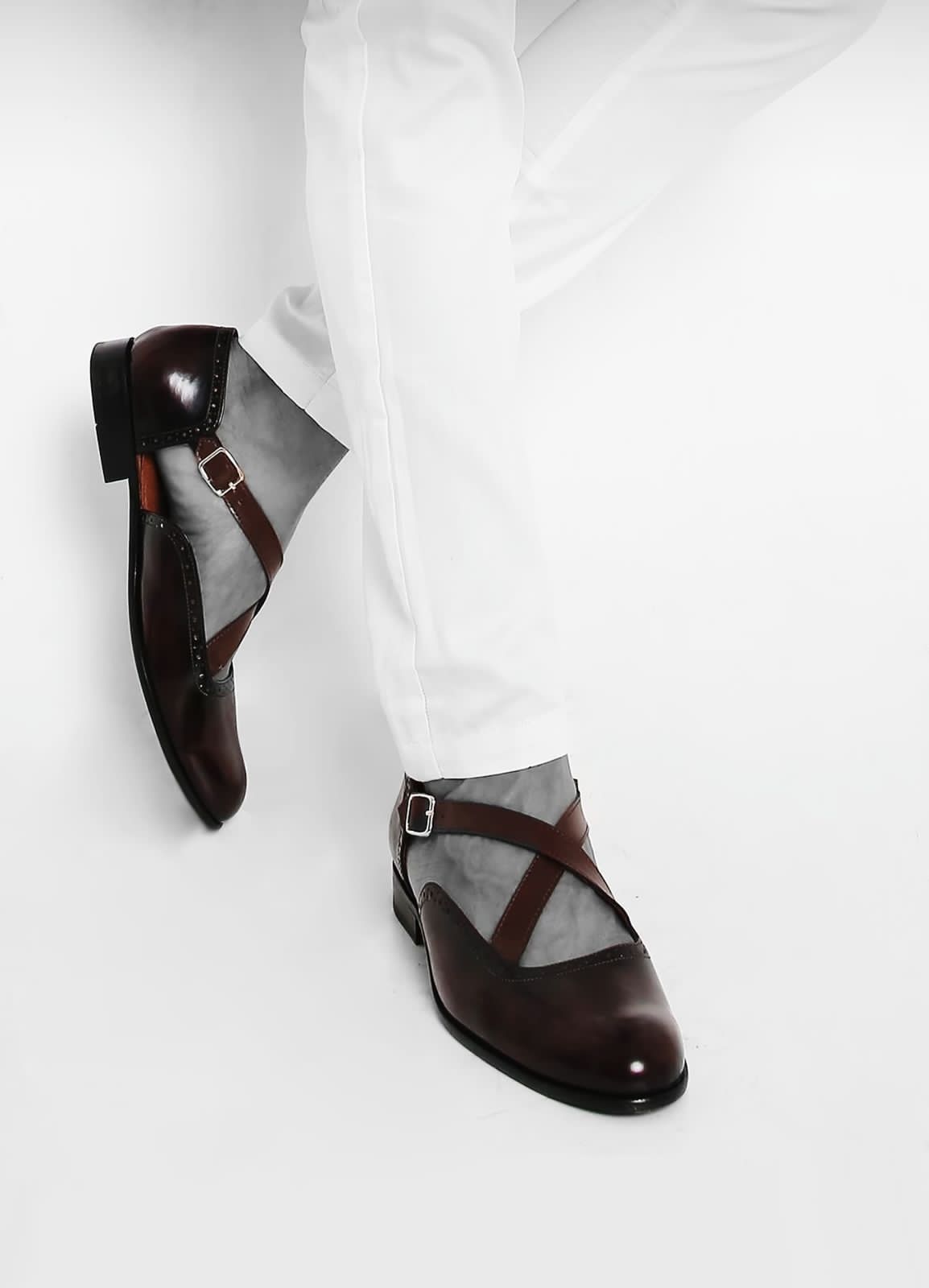 Buy Designer Criss Cross Peshawari Sandal For Men-Jackmarc.com