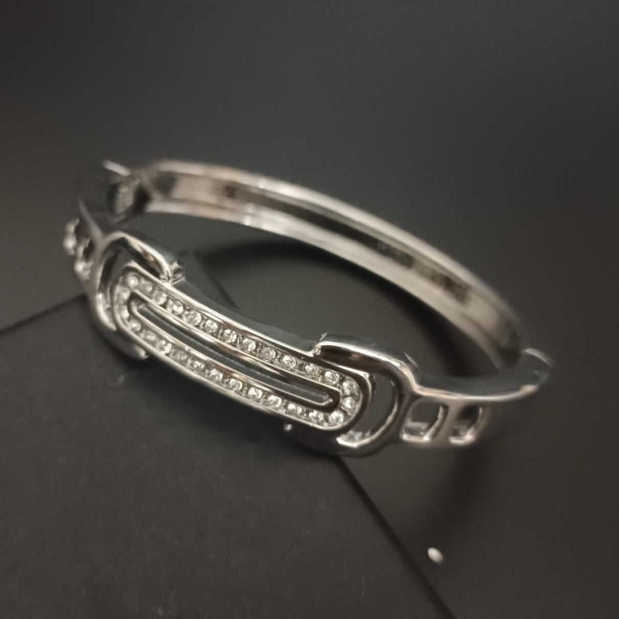 New Silver diamond Finish Bracelet For Men