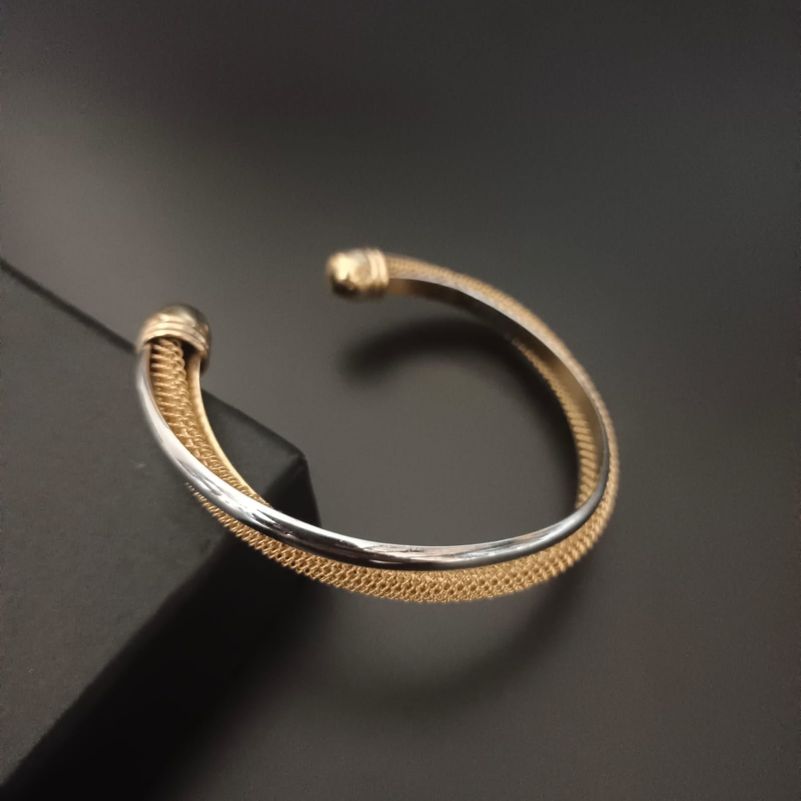 New Diamond Design Gold Kada Bracelet For Women – SunglassesMart