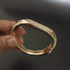 New Diamond Design Gold Kada Bracelet For Women - SunglassesMart