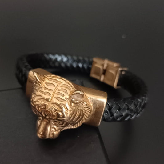 New Gold Tiger Bracelet For Men