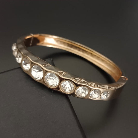 New Round Diamond Design Golden Bracelet For Women and Girl-Sunglassesmart