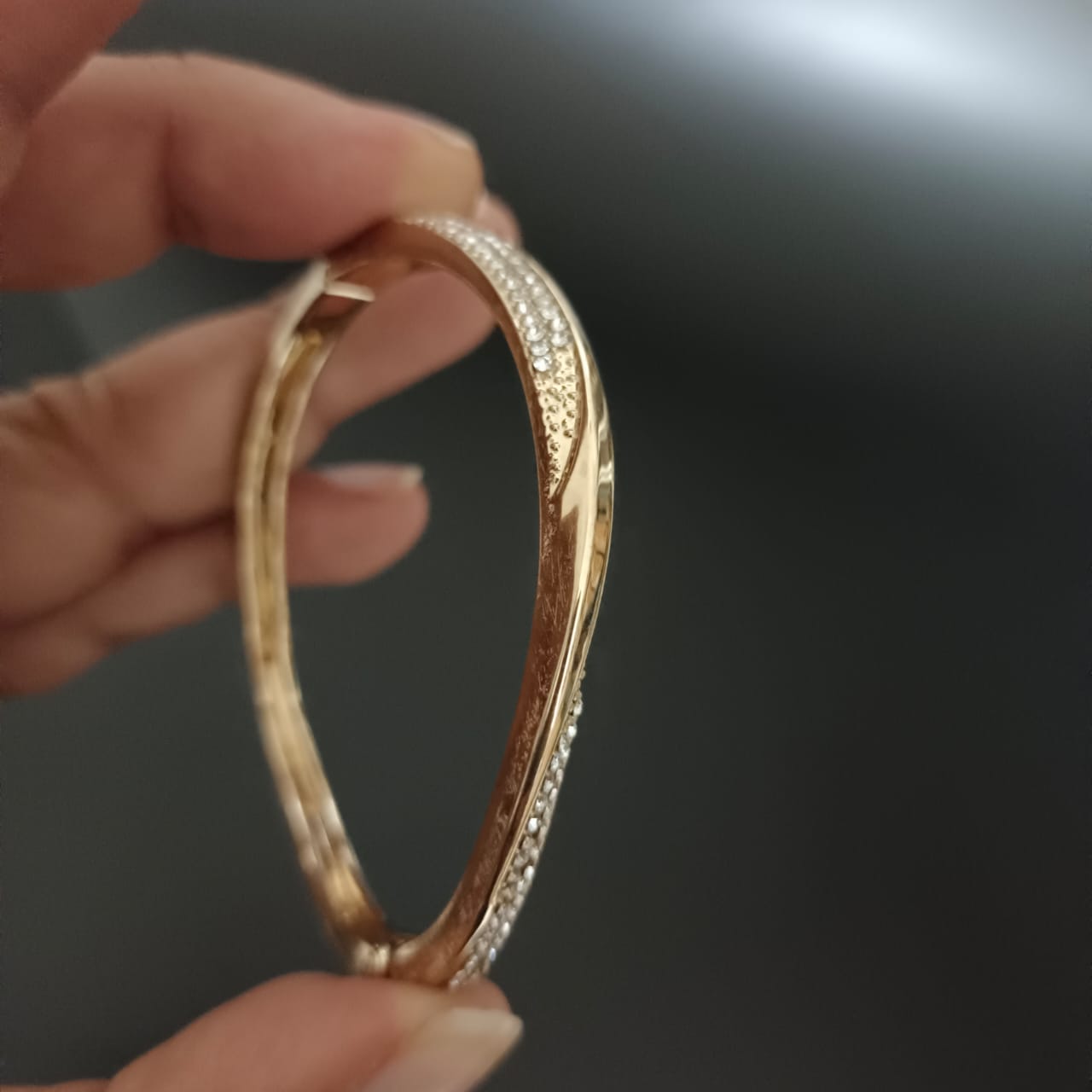 New Golden Diamond Kada Bracelet For Women and Girl